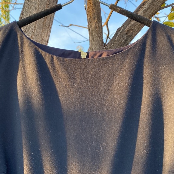 BLACK TAHARI Arthur S Levine SIZE 12 Cap Sleeve Knee Length SHIFT Tiers … - Picture 8 of 16